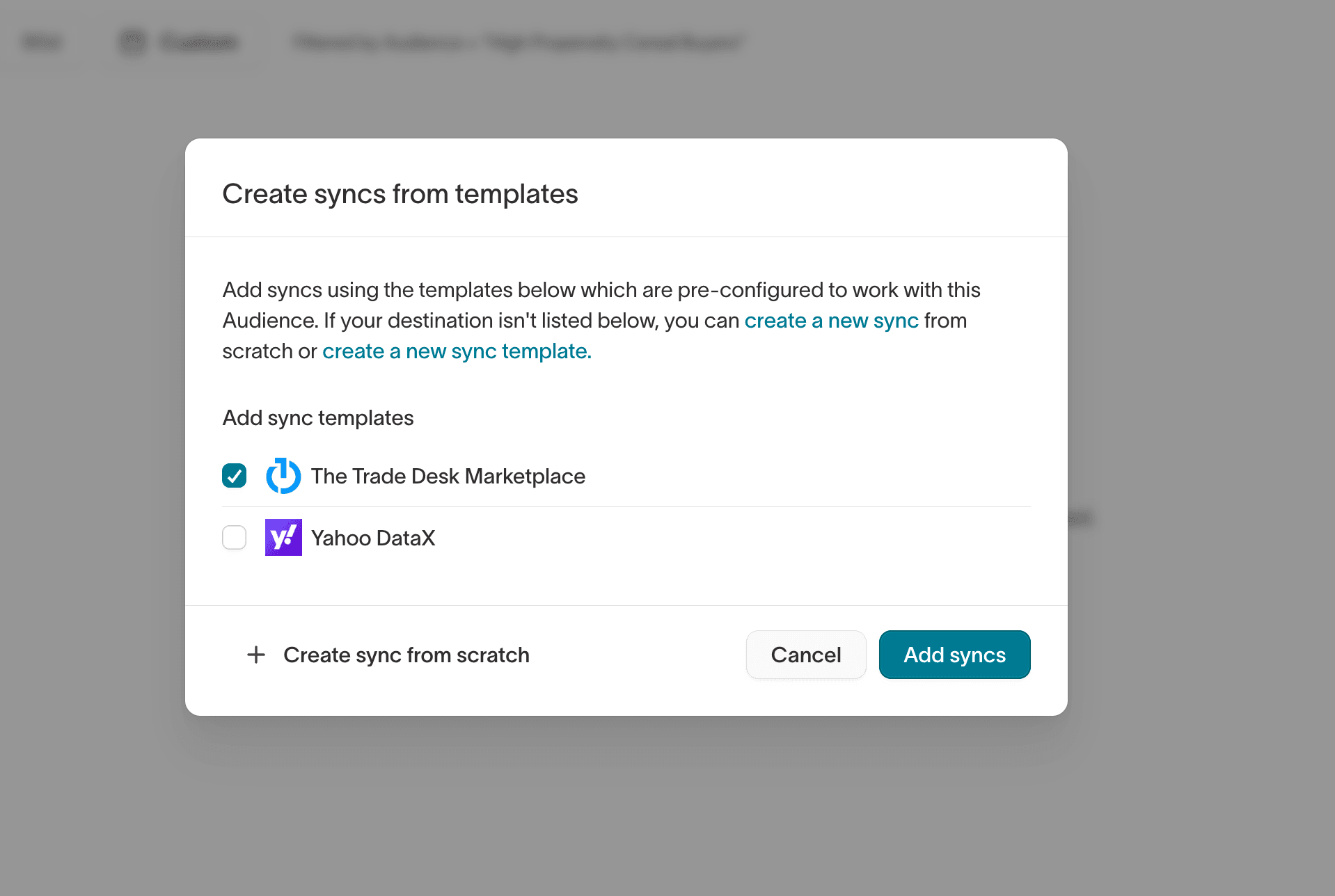 Hightouch Marketplace Onboarding Selection