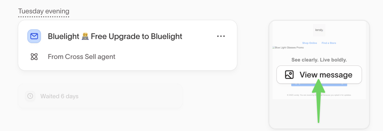 View message button