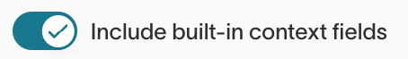 Built-in context toggle