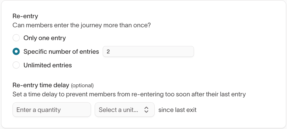 Re-entry options